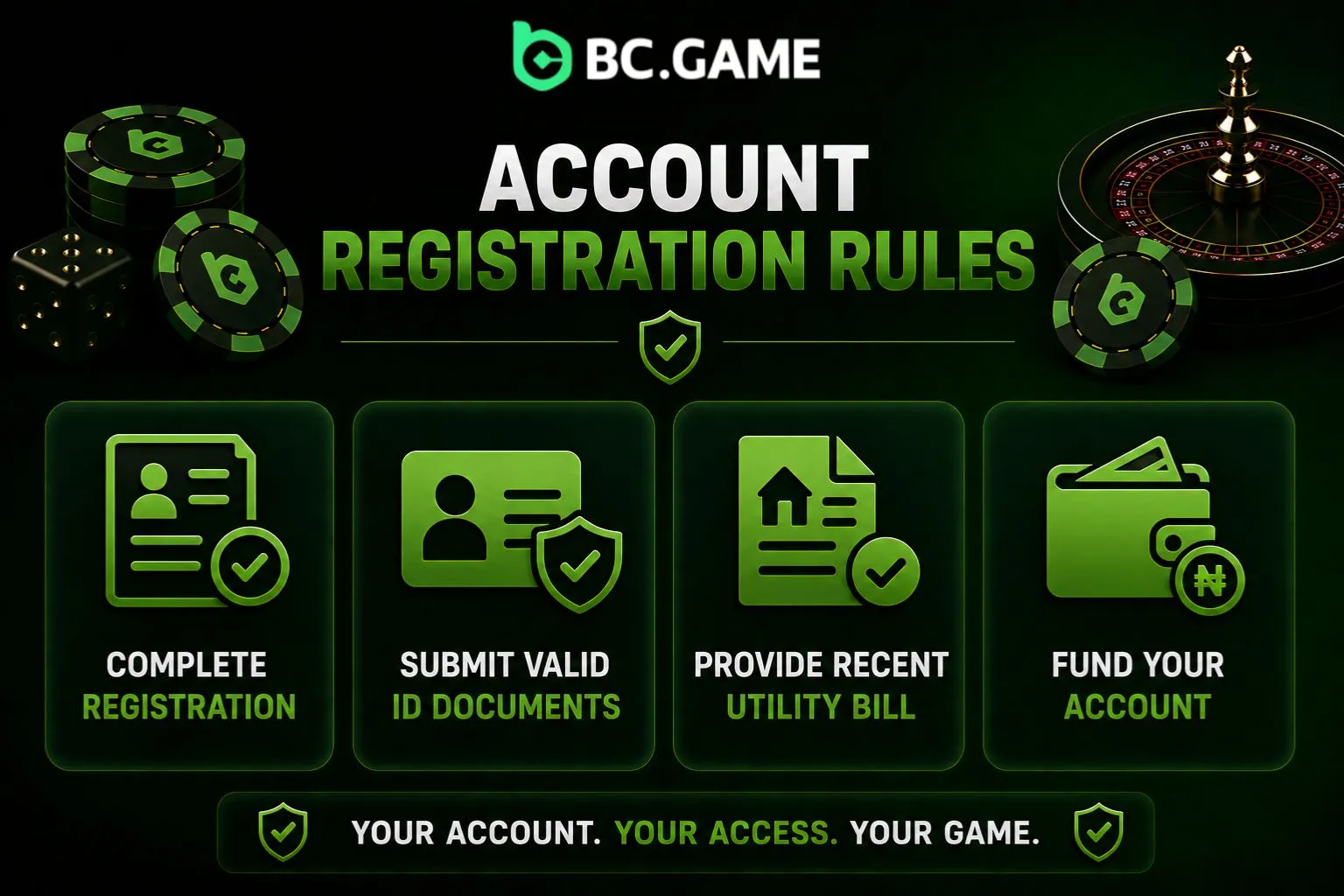 Account Registration Rules