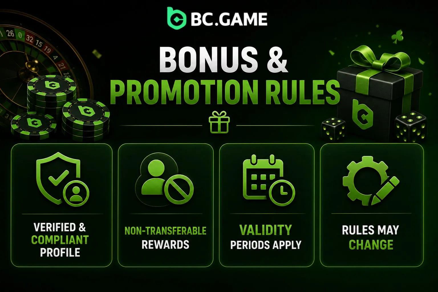 Bonus and Promotion Rules