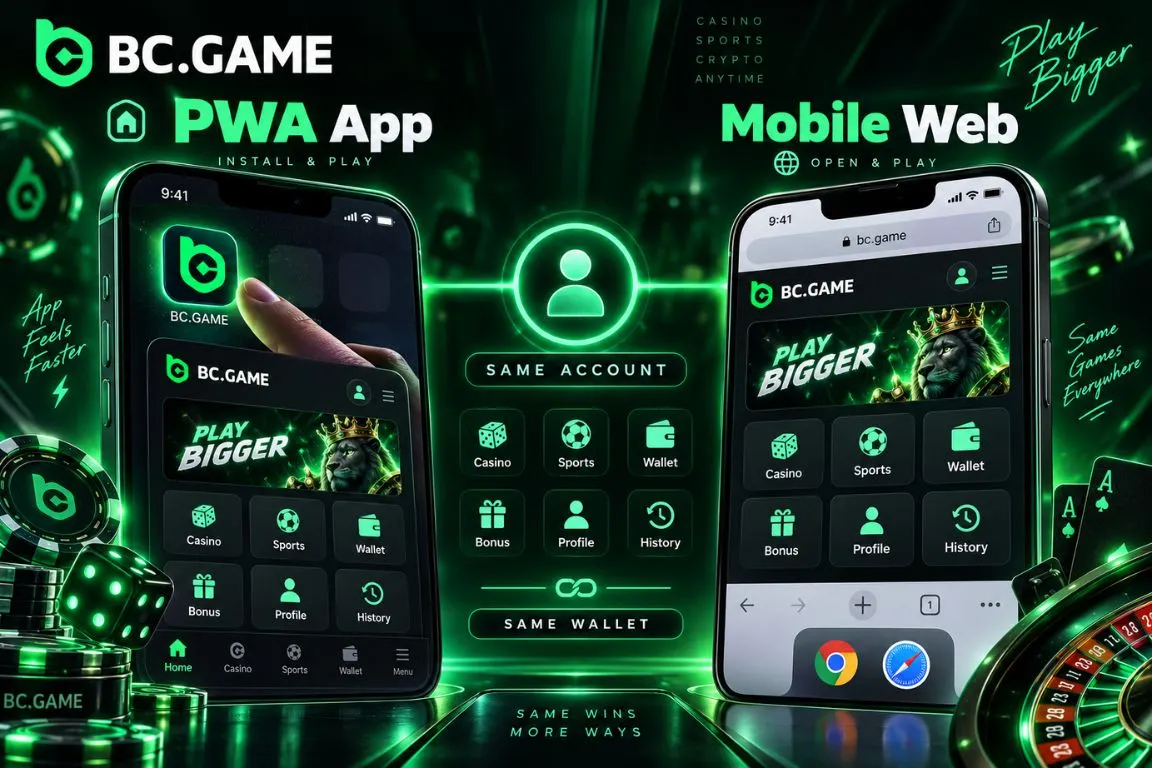 BC Game App vs Mobile Website