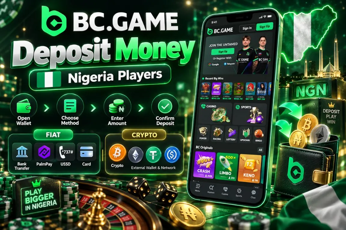How to Deposit Money on BC Game in Nigeria
